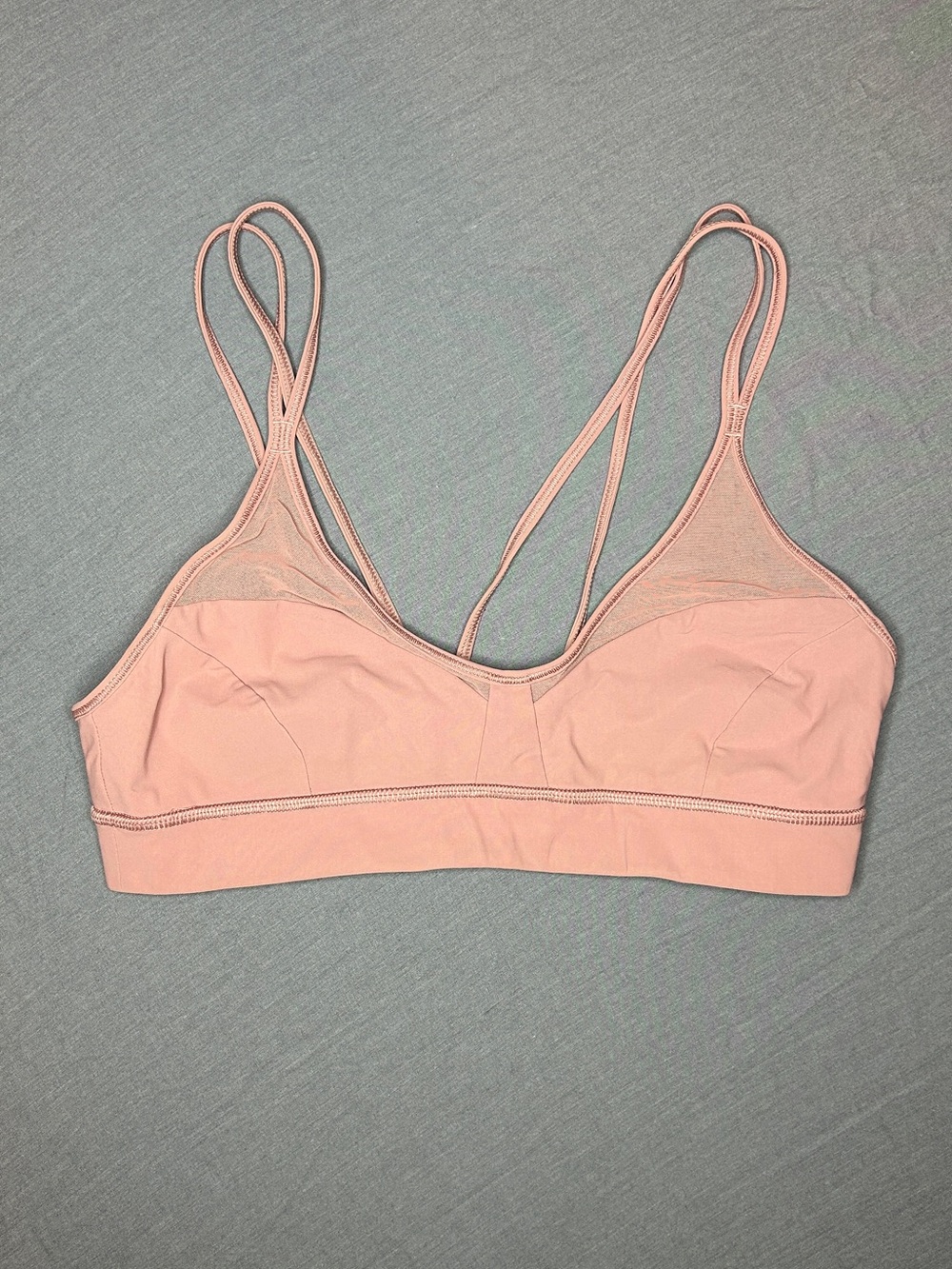 lululemon athletica blush pink double-strap bralette